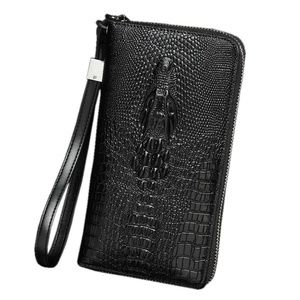 Crocodile Print Women Men Phone Clutch Wallet